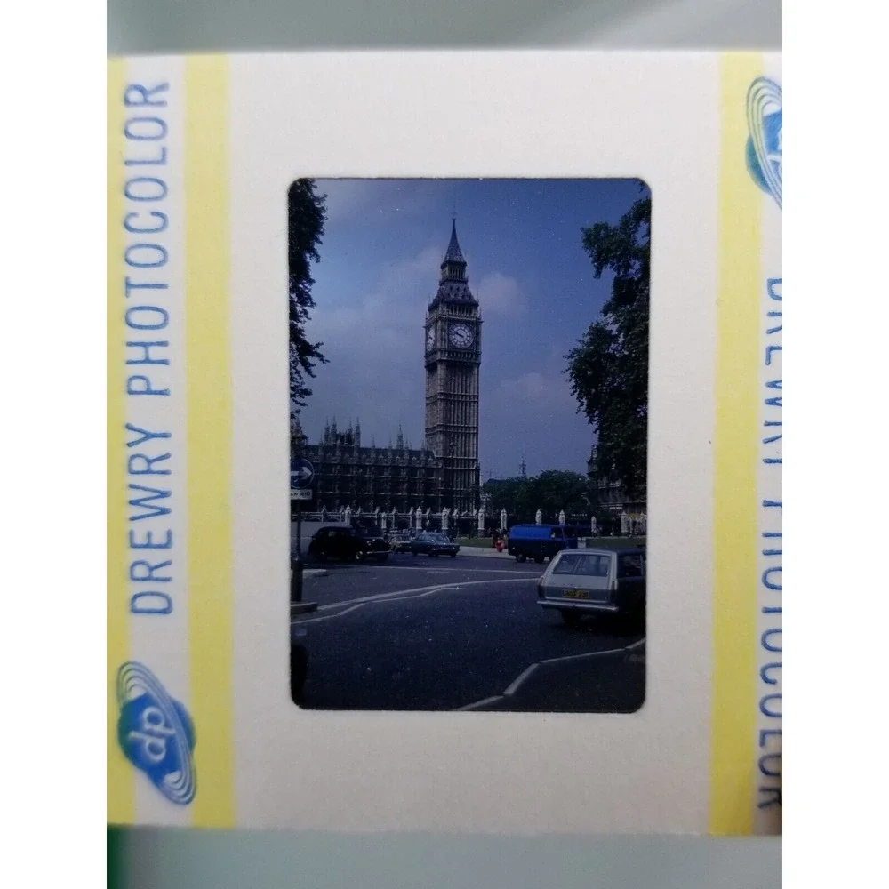 Standard 35mm Film Slide Vintage 1974 Retro Classic Big Ben Photographic